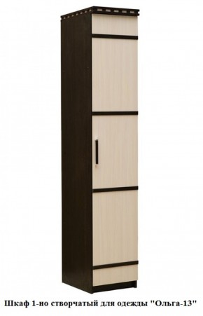 Шкаф 1-но створчатый для одежды "Ольга-13" (штанга) в Губахе - gubaha.mebel-74.com | фото